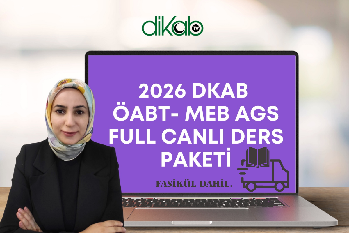 2026 DKAB ÖABT- MEB AGS FULL CANLI DERS PAKETİ + Fasikül